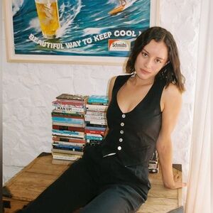 Scout Goods The Vest - Black Linen Large